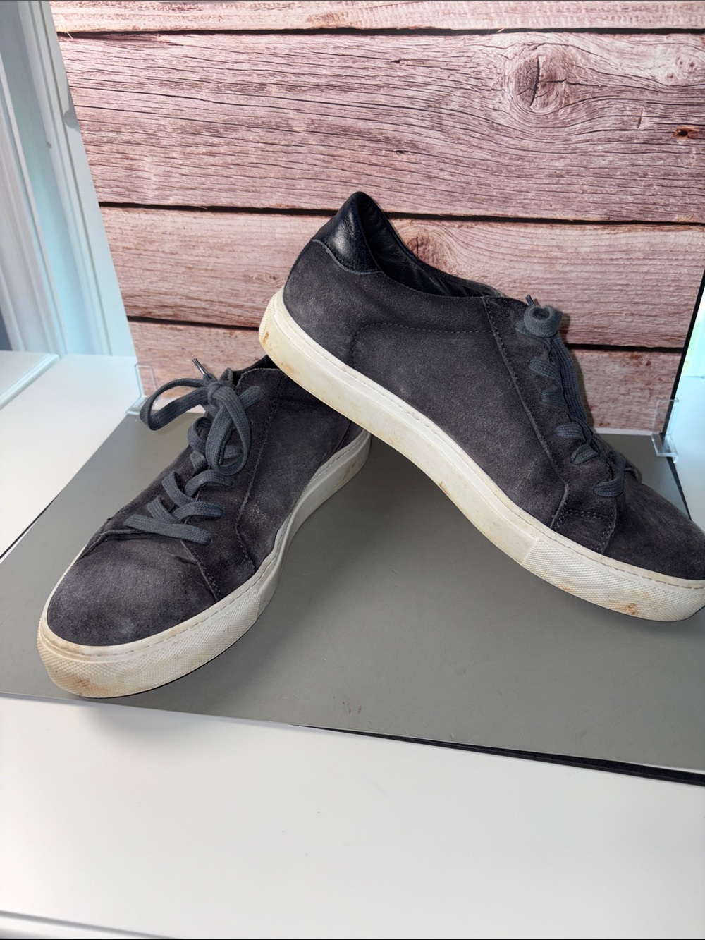 To Boot New York sneakers men’s 9 Blue suede lace up shoes Adam Derrick
